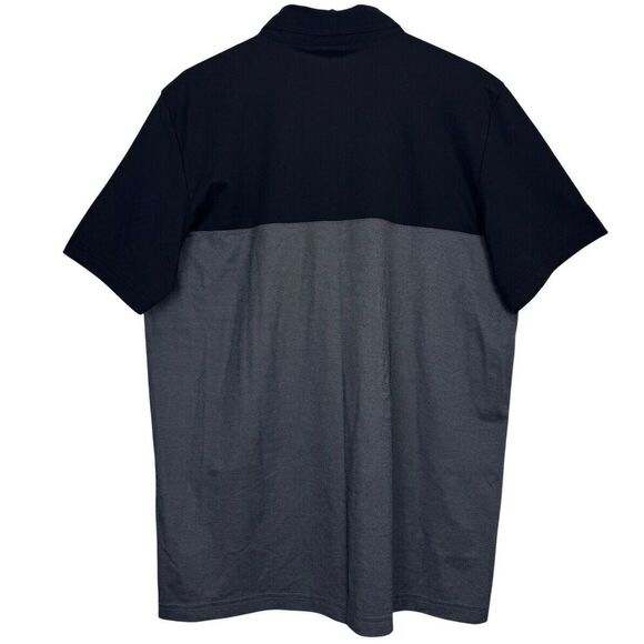 Travis Mathew Sunset Blocked Polo Shirt Golf Mens Size XL Black Gray Heather NWT - Picture 2 of 9